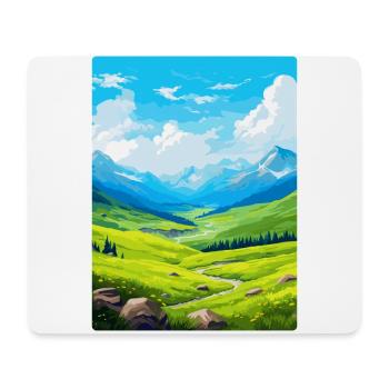 Pyrenäen-Nationalpark Frankreich Reiseplakat WPA - Mousepad (Querformat) - Weiß - Vorne