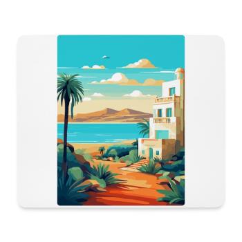 Lanzarote Spain Vintage Travel Poster Souvenir WPA - Mouse Pad (horizontal) - white - Front