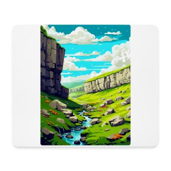 Malham Cove England Uk Vintage Reiseposter WPA - Mousepad (Querformat) - Weiß - Vorne