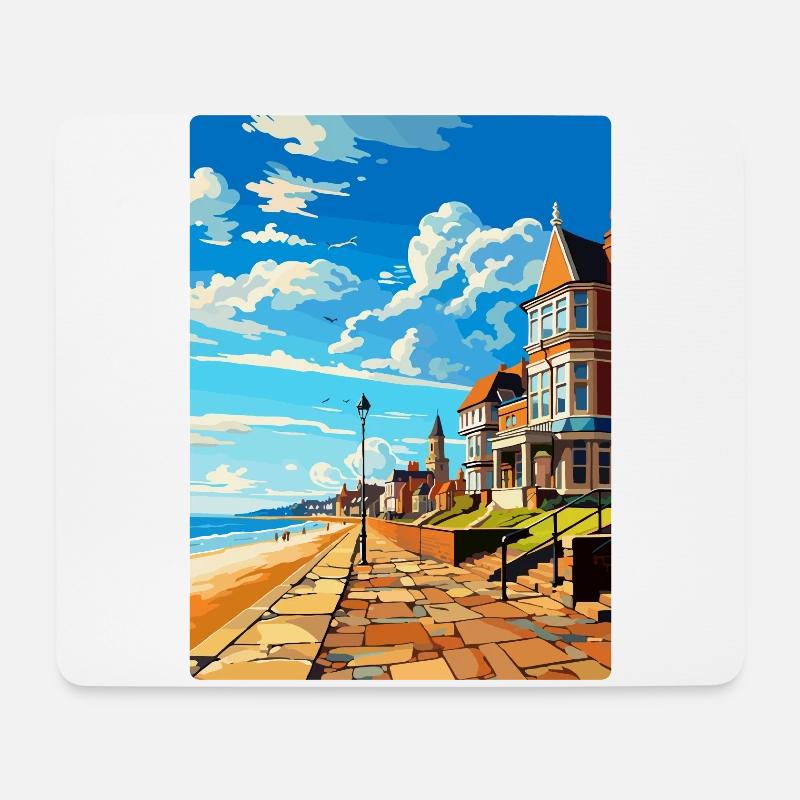 Herne Bay England Uk Vintage Reiseplakat WPA Kunst - Mousepad (Querformat) - Weiß