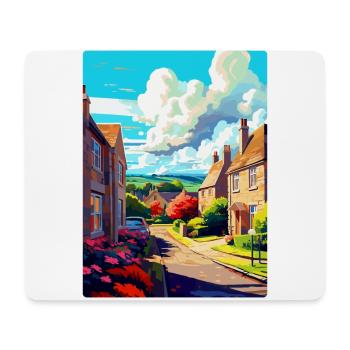 Bathampton England Uk Travel Poster Souvenir WPA - Mouse Pad (horizontal) - white - Front