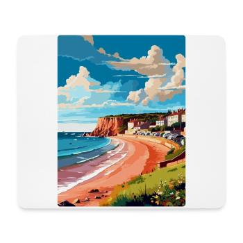 Sidmouth England Uk Vintage Reise Poster Souvenir - Mousepad (Querformat) - Weiß - Vorne