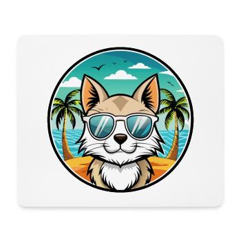Balinese Cat Breed Cartoon Sunglasses Beach - Mouse Pad (horizontal) - white - Front