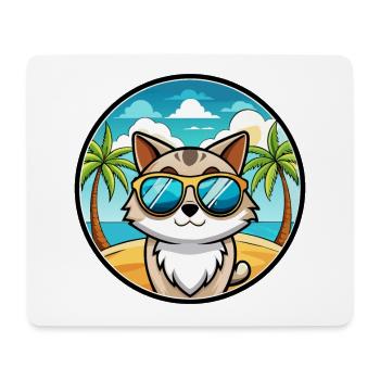 Birman Cat Breed Cartoon Sunglasses Beach - Mouse Pad (horizontal) - white - Front