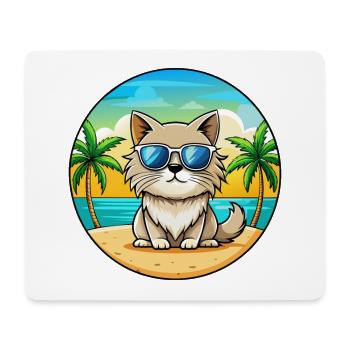Lunettes de soleil Colorpoint Persian Cat Breed Cartoon - Tapis de souris (format paysage) - blanc - Devant