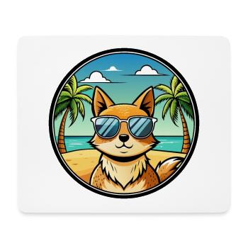 Tonkinois Race Chat Dessin Animé Lunettes De Soleil Plage - Tapis de souris (format paysage) - blanc - Devant
