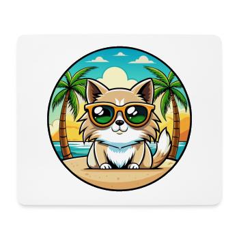 Birman Cat Breed Cartoon Sunglasses Beach - Mouse Pad (horizontal) - white - Front
