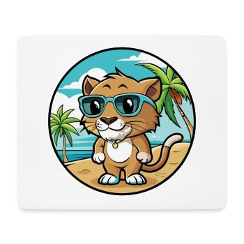 Baby Cat Breed Cartoon Sunglasses Beach - Mouse Pad (horizontal) - white - Front