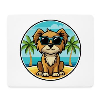 Englische Spielzeug Spaniel Hund Rasse Cartoon Sonnenbrille - Mousepad (Querformat) - Weiß - Vorne