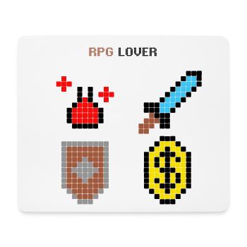 Rigged Poker - Pixel Art - RPG LOVER - Mousepad (Querformat) - Weiß - Vorne