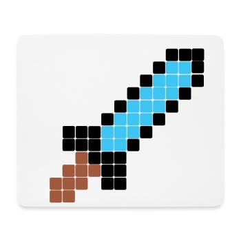 Rigged Poker - Pixel Art - RPG - Schwert - Mousepad (Querformat) - Weiß - Vorne