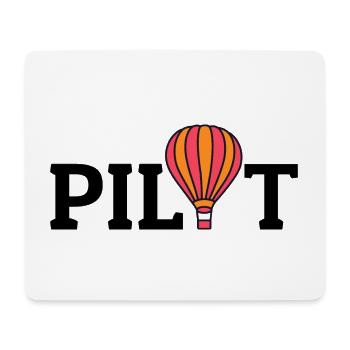 Montgolfière Montgolfière Pilote de montgolfière - Tapis de souris (format paysage) - blanc - Devant