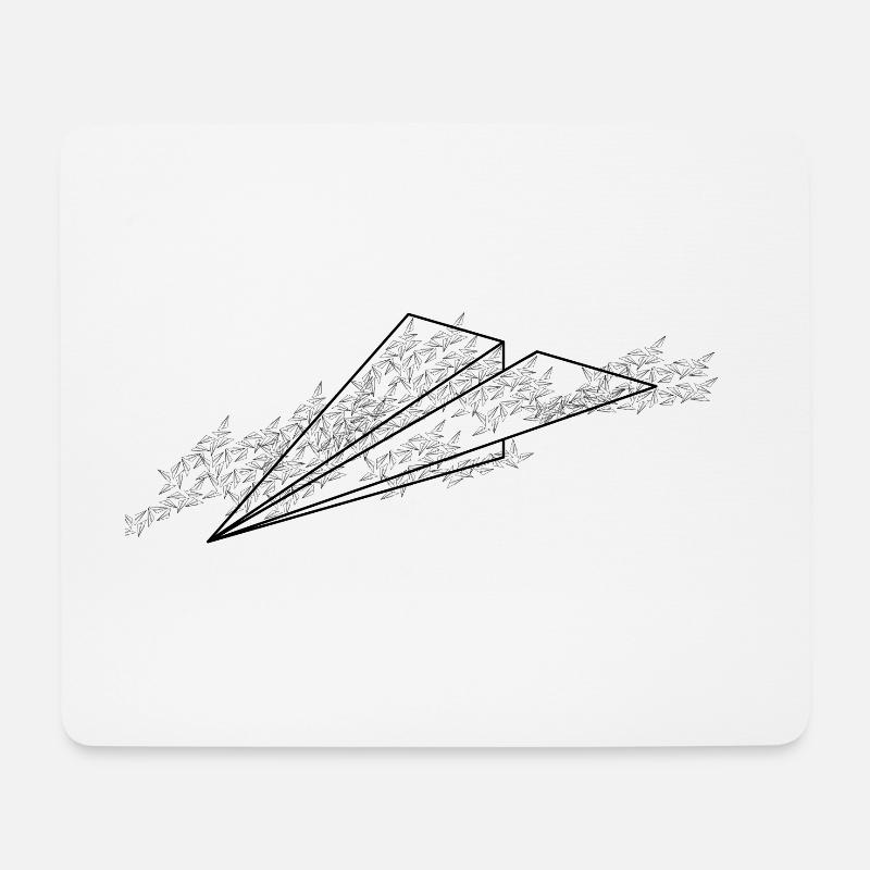 Cloud-Flug - Mousepad (Querformat) - Weiß