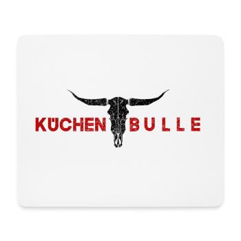 Küchenbulle red - Mouse Pad (horizontal) - white - Front