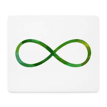 Symbole infinie signe - Tapis de souris (format paysage) - blanc - Devant