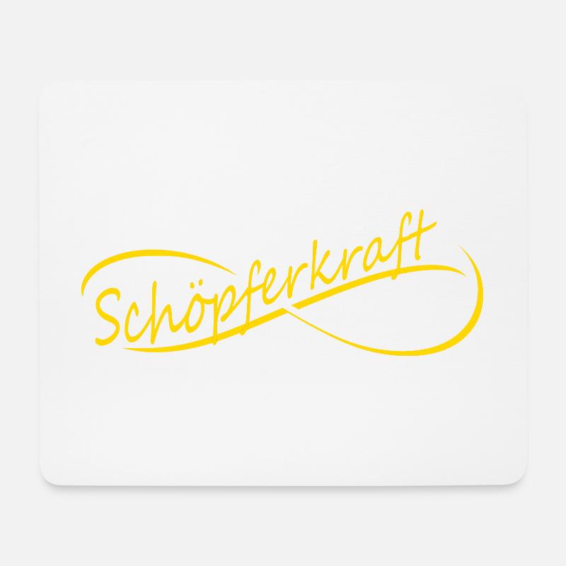 Schöpferkraft - Mousepad (Querformat) - Weiß