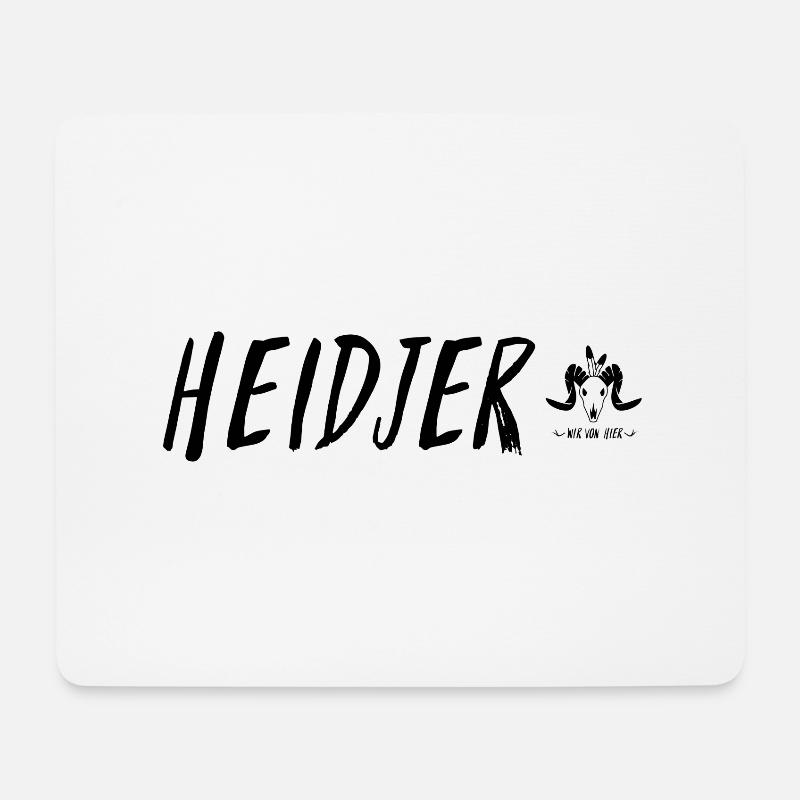 Heidjer - Mousepad (Querformat) - Weiß