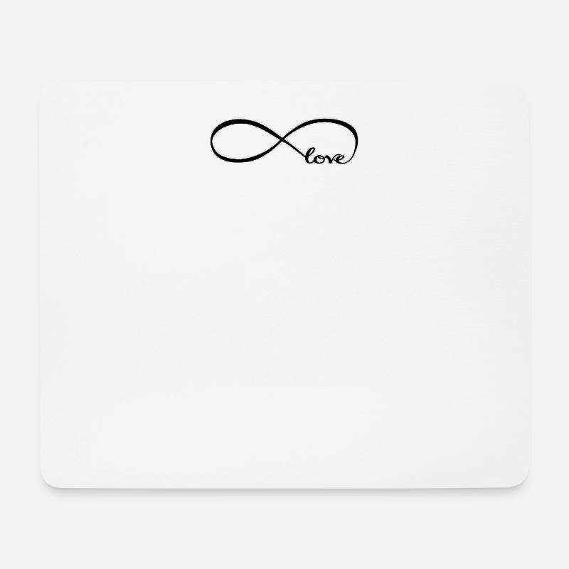 Unendlich Symbol Herz Liebe Unendlichkeit - Mousepad (Querformat) - Weiß