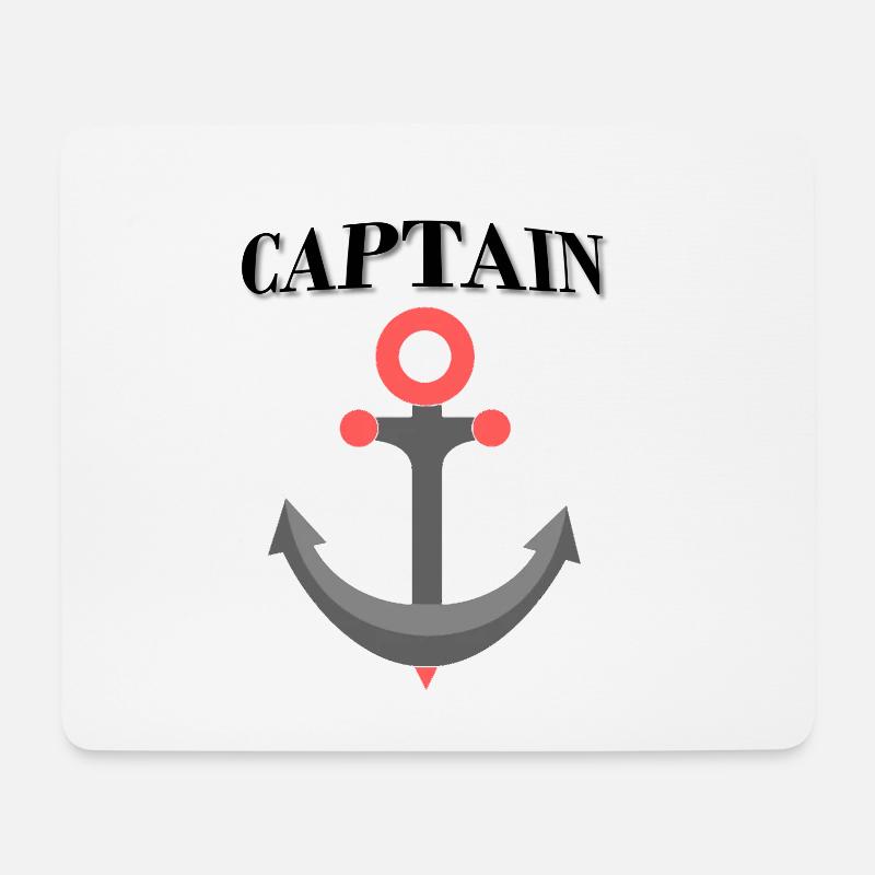 Captain Kapitän - Mousepad (Querformat) - Weiß