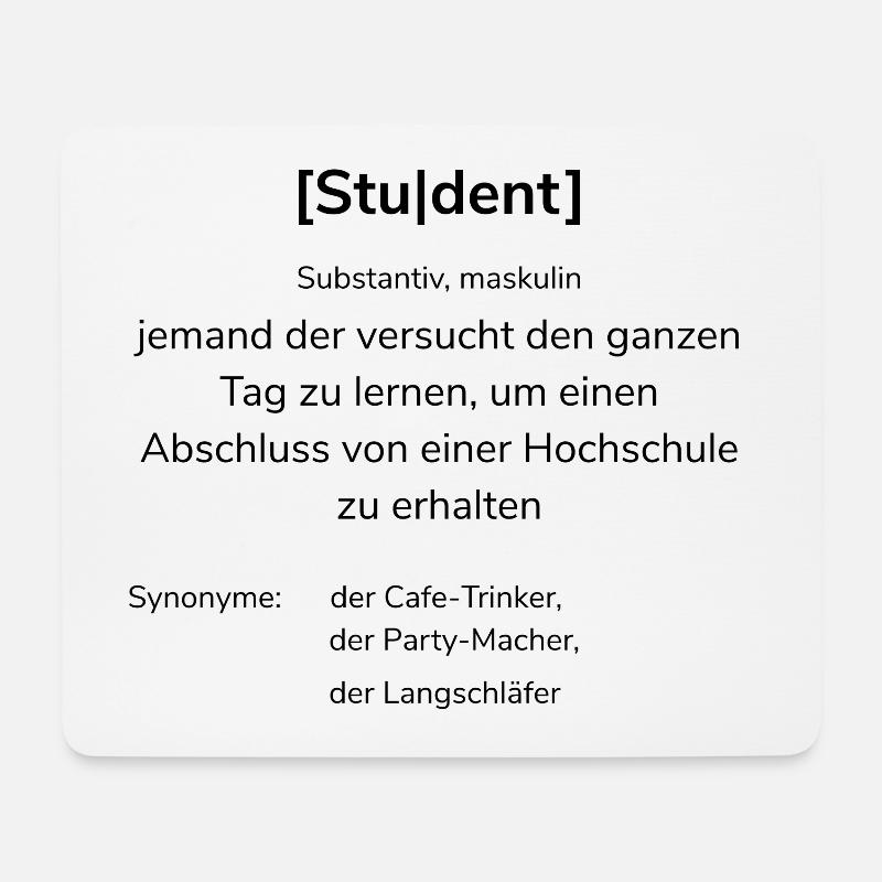 Student | Duden - Mousepad (Querformat) - Weiß