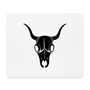 Bufa Skull Schwarz - Mousepad (Querformat) - Weiß - Vorne
