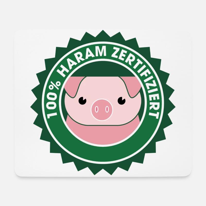 100% Haram - Mousepad (Querformat) - Weiß