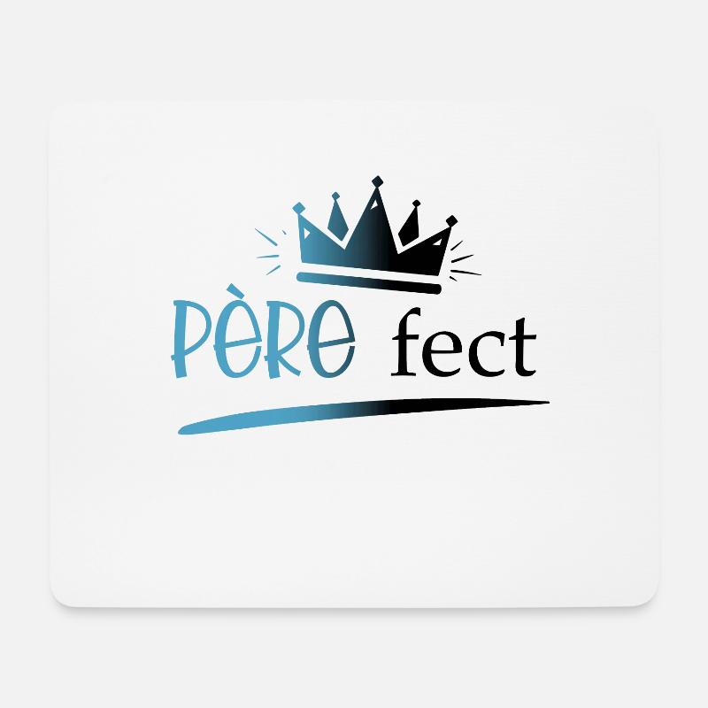 Vater fect - Mousepad (Querformat) - Weiß