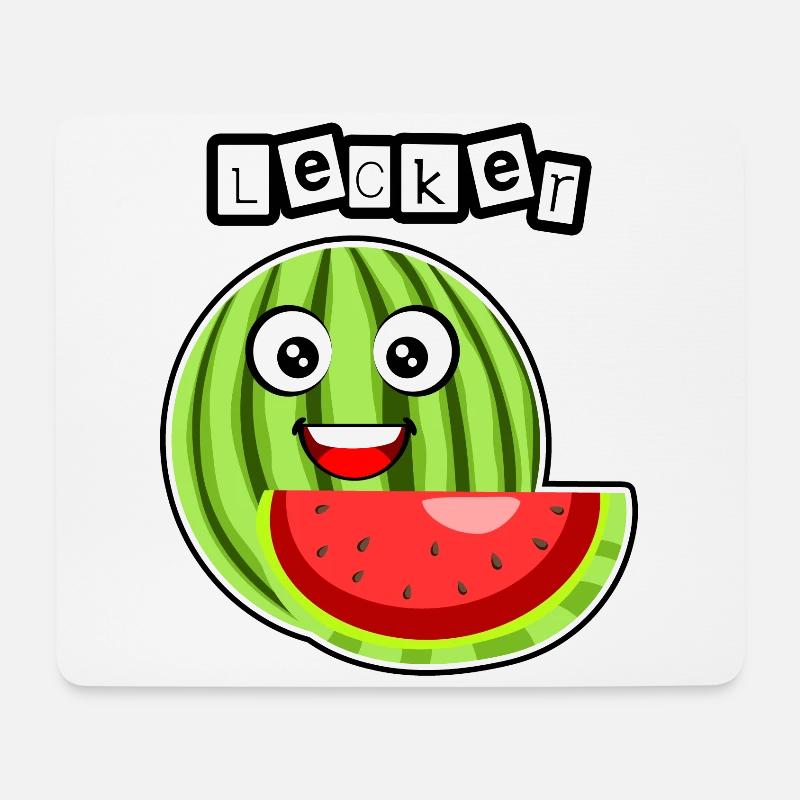Lecker Melone - Mousepad (Querformat) - Weiß