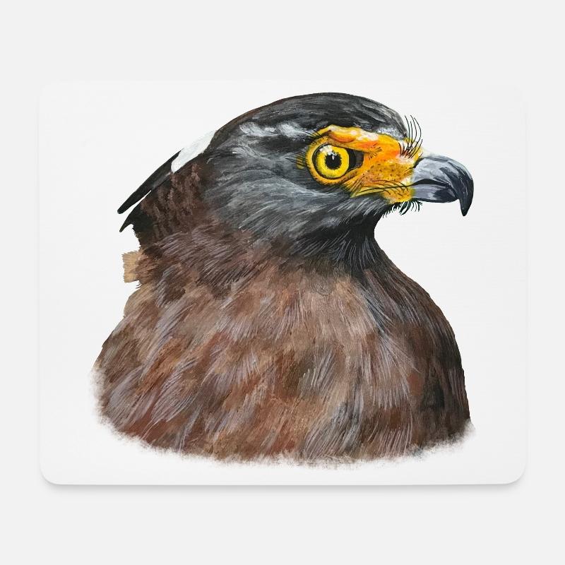 Wüstenbussard Bussard Greifvogel Raubvogel - Mousepad (Querformat) - Weiß