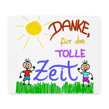 Danke für die tolle Zeit - Mousepad (Querformat) - Weiß - Vorne