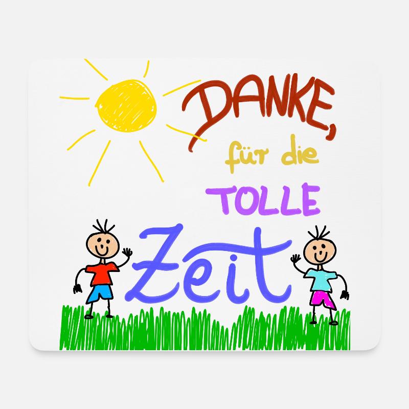 Danke für die tolle Zeit - Mousepad (Querformat) - Weiß
