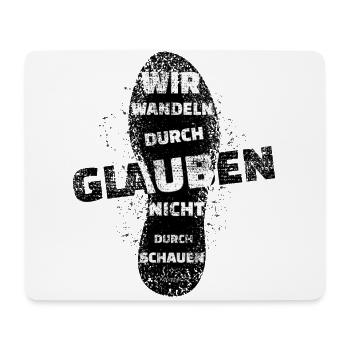 Jesus Christus von Nazareth Glaube Bibel Jesus - Mousepad (Querformat) - Weiß - Vorne