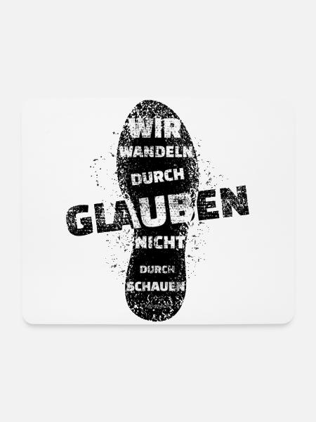 Jesus Christus von Nazareth Glaube Bibel Jesus - Mousepad (Querformat) - Weiß