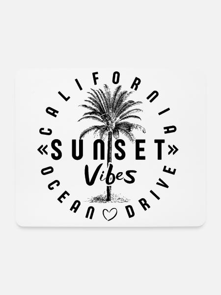 CALIFORNIA Sunset Vibes - Mousepad (Querformat) - Weiß
