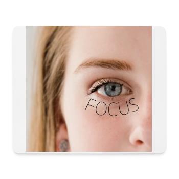 Focus girl - Tapis de souris (format paysage) - blanc - Devant