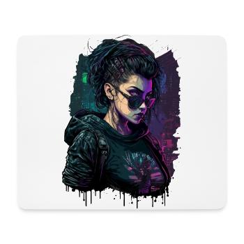 Gamer Woman auf Action Experience Art. in einem Gamer - Mousepad (Querformat) - Weiß - Vorne