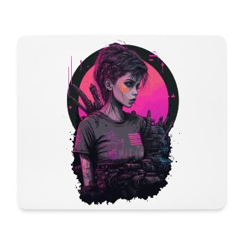 A Stunning Futuristic Women the perfect Christmas - Mouse Pad (horizontal) - white - Front
