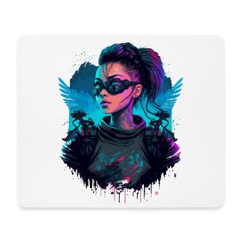 Belle science-fiction Dame le simple présent - Tapis de souris (format paysage) - blanc - Devant