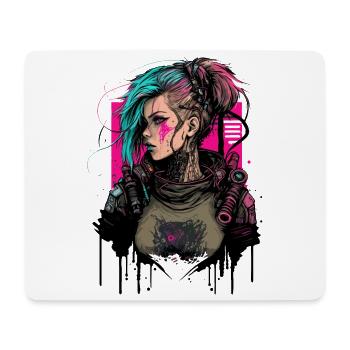 Punk Lady das ausgezeichnete Geschenk für Fiction Fans - Mousepad (Querformat) - Weiß - Vorne