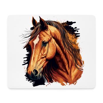 Amazing Horse Drawing - Mouse Pad (horizontal) - white - Front
