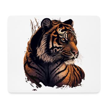 Indien Tiger - Mousepad (Querformat) - Weiß - Vorne