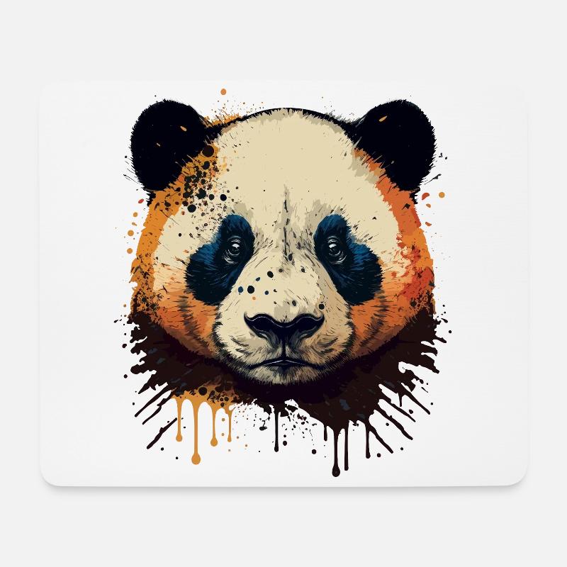 Süßer Panda - Mousepad (Querformat) - Weiß