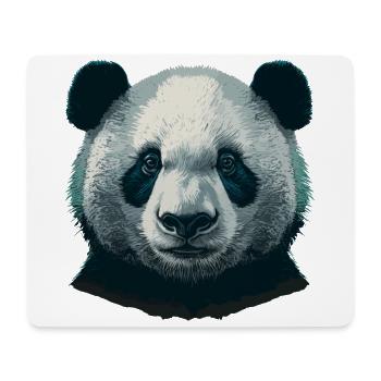 Panda étrange - Tapis de souris (format paysage) - blanc - Devant