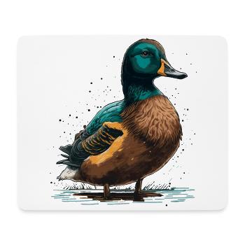 Propriétaire de canard - Tapis de souris (format paysage) - blanc - Devant