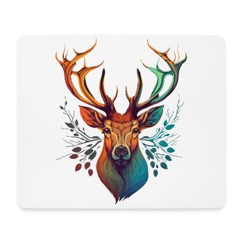 Niedliches Reh - Mousepad (Querformat) - Weiß - Vorne
