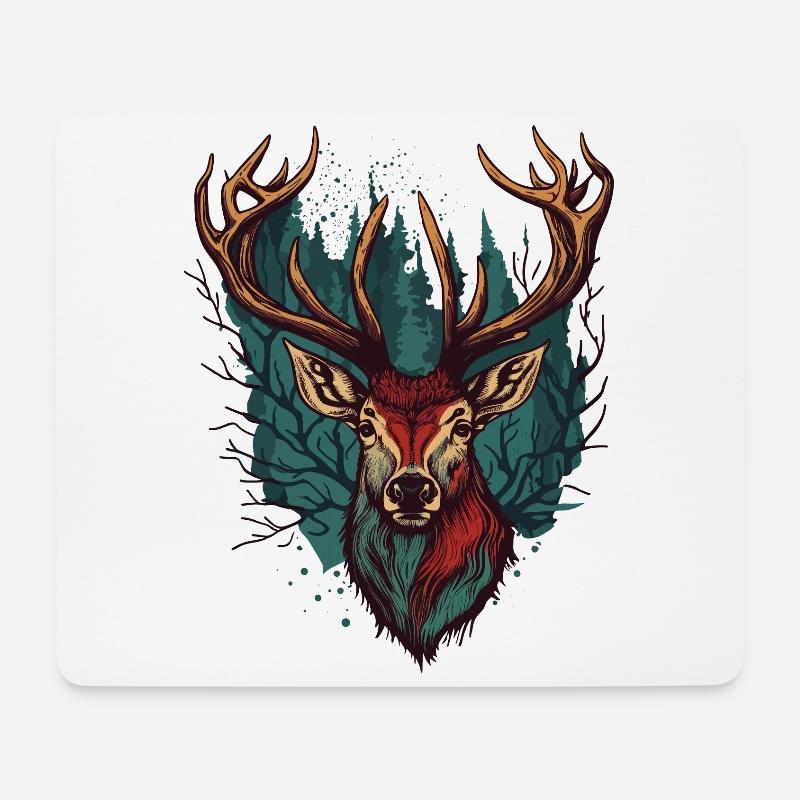 Elchliebhaber - Mousepad (Querformat) - Weiß