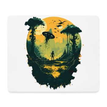 Hors de ce monde - Tapis de souris (format paysage) - blanc - Devant