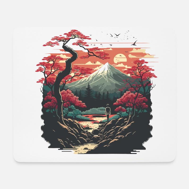 Japan - Mousepad (Querformat) - Weiß