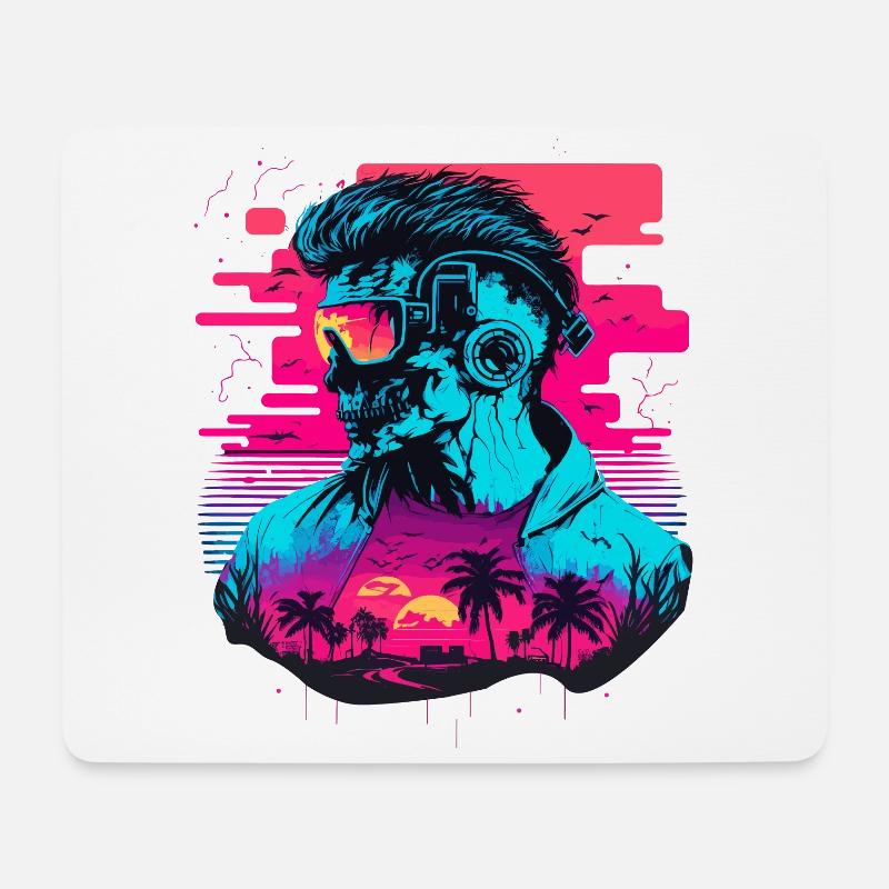 Funk der Zukunft - Mousepad (Querformat) - Weiß