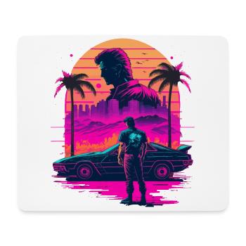 Retro Vaperwave - Mouse Pad (horizontal) - white - Front